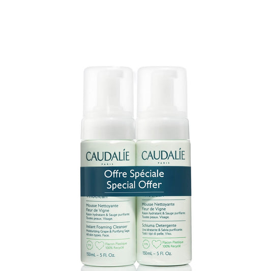 Caudalie Vinoclean Instant Foaming Cleanser Duo (Worth £30.00)