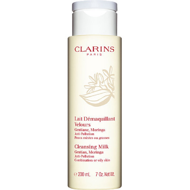 clarins anti pollution cleansing milk 200ml (combination/oily)