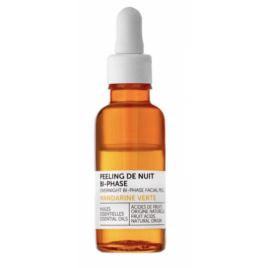 decleor green mandarin overnight bi-phase facial peel 30ml